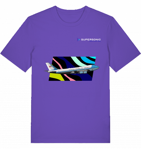 B747 Airforce One T-shirt 2.0 - SUPERSONIC aero 4U