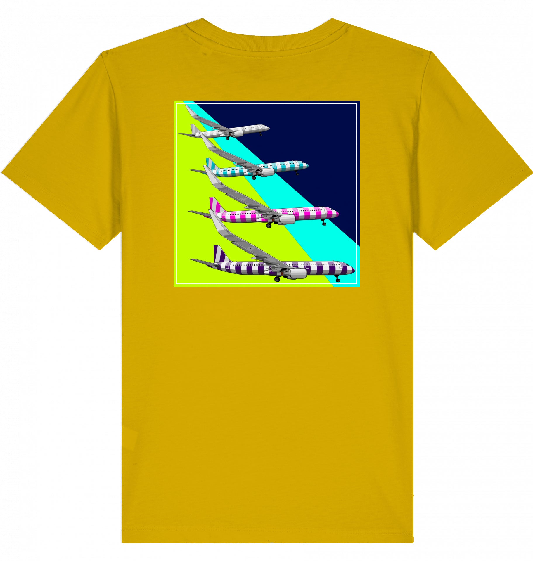 Kids Aviation T-Shirt Airbus A321 Aircraft Landing 2.0