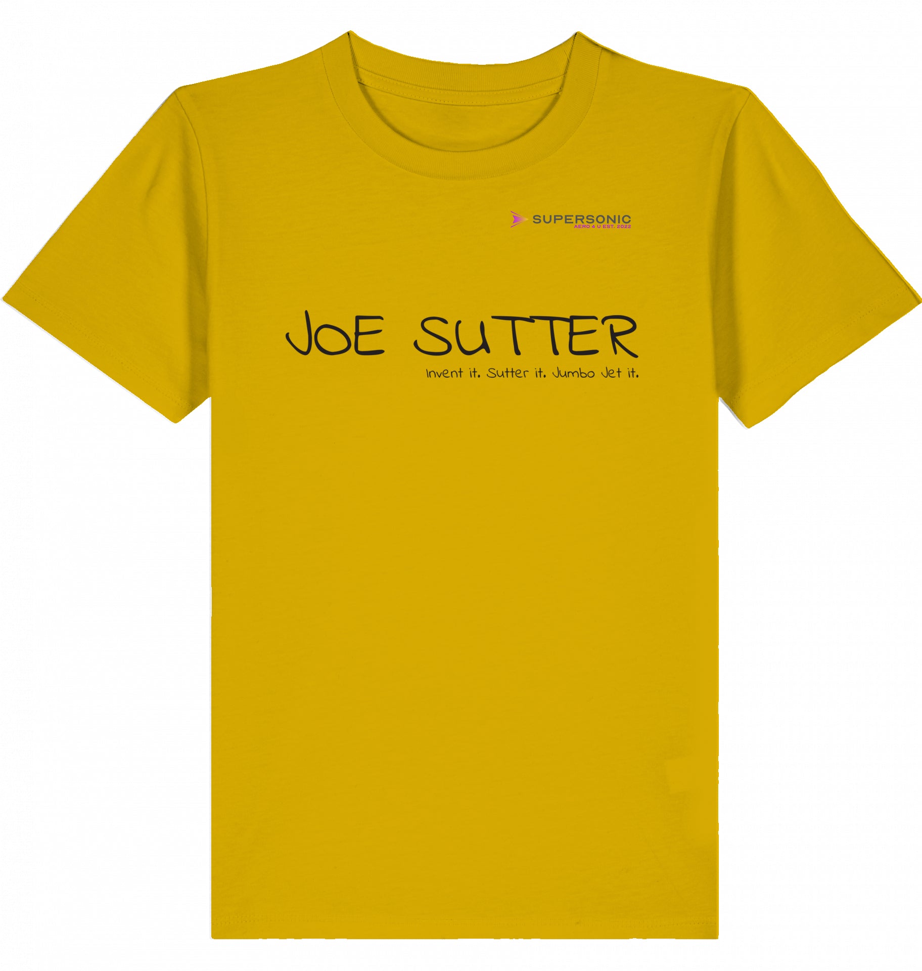 Kids Aviation T-Shirt Boeing 747 Jumbo Jet, Joe Sutter 2.0