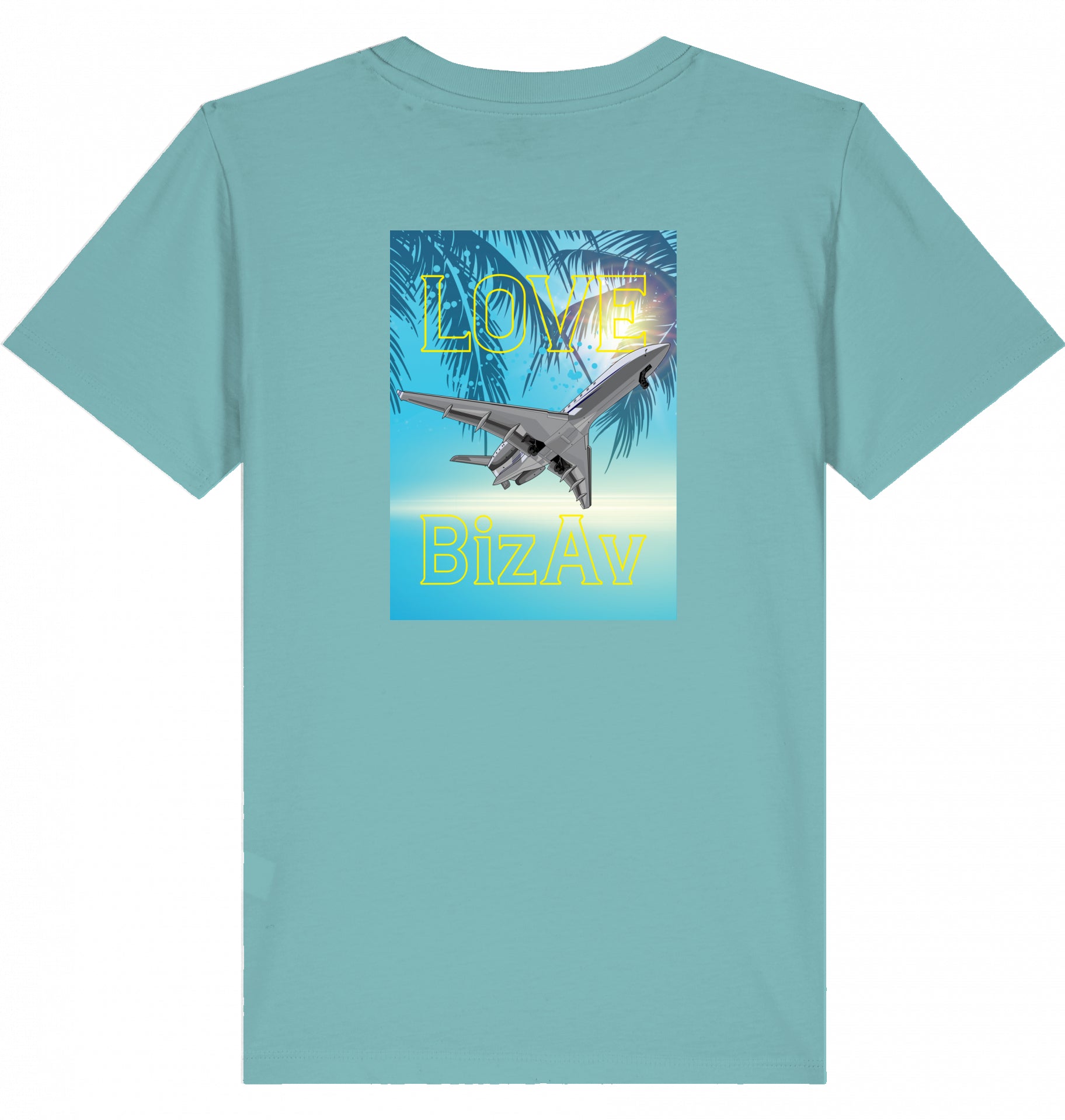 Kids Aviation T-Shirt "Love BizAv Business Aviation"  2.0