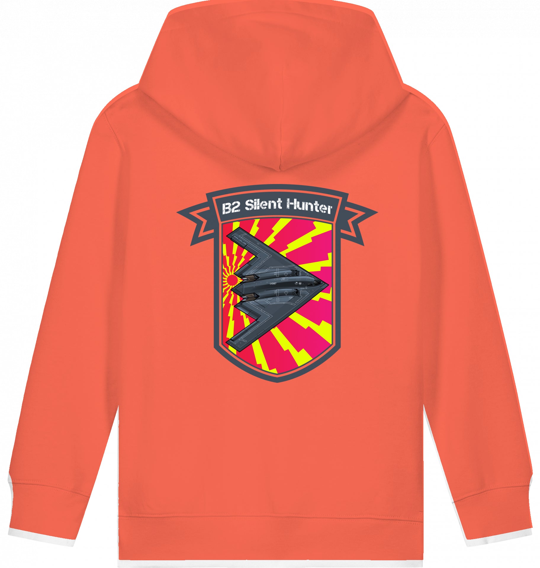 Kids Flugzeug Hoodie Northrop B2 Spirit Silent Hunter