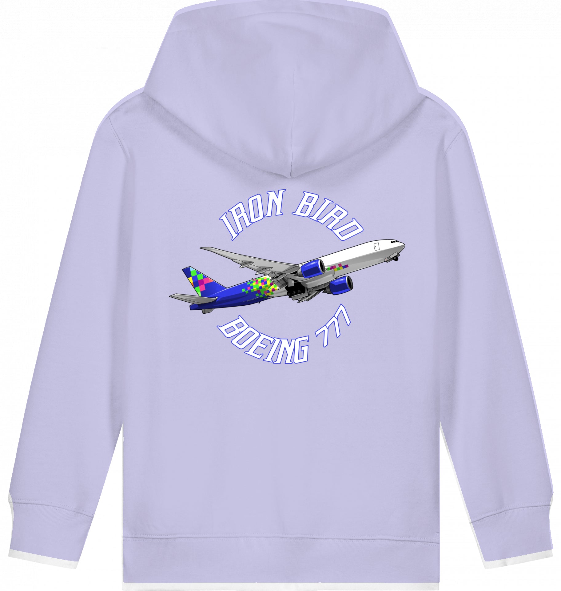 Kids Flugzeug Hoodie Boeing 777 Iron Bird
