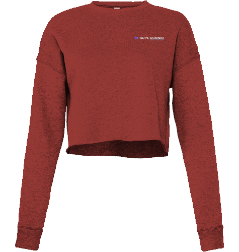 Cropped Sweater I Airbus A220 Heart - SUPERSONIC aero 4U