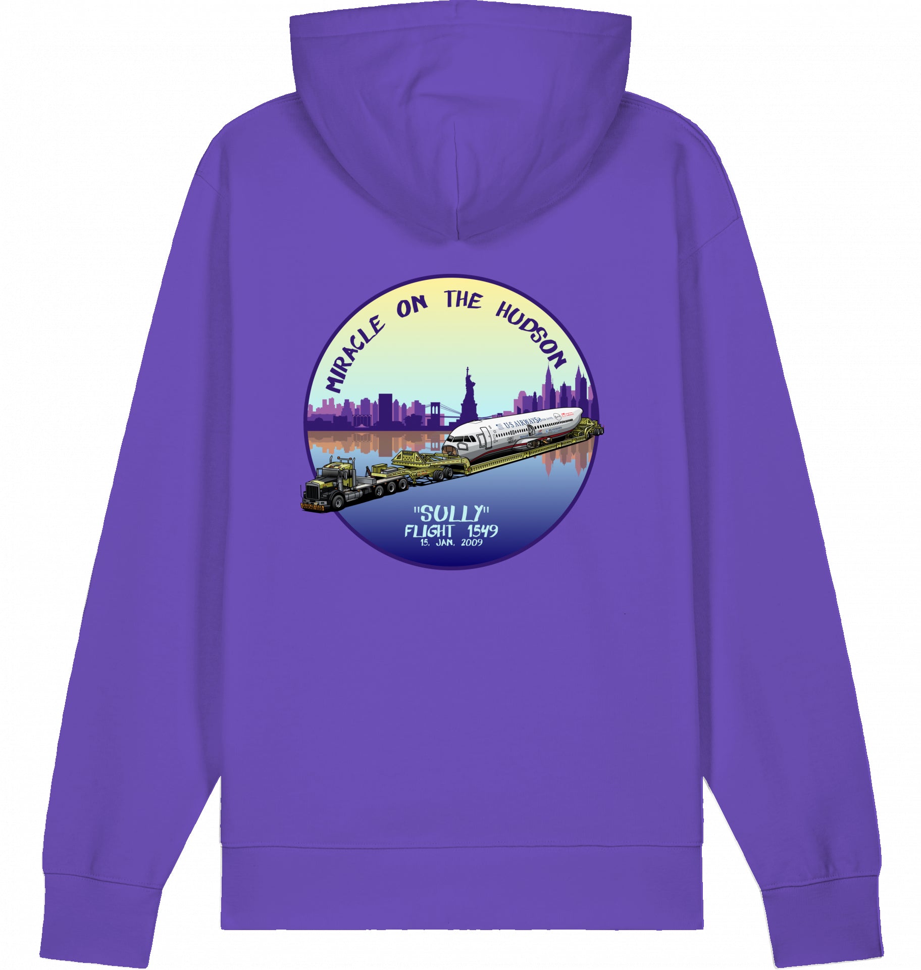 Flugzeug Hoodie "Sullenberger - Miracle on the Hudson"