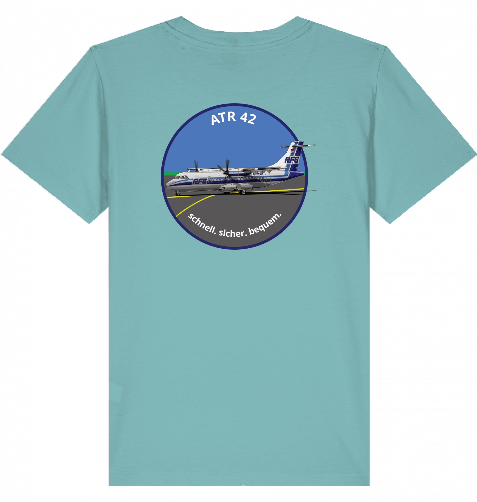 Kids Aviation T-Shirt "ATR42 Flugzeug RFG EDLW" 2.0