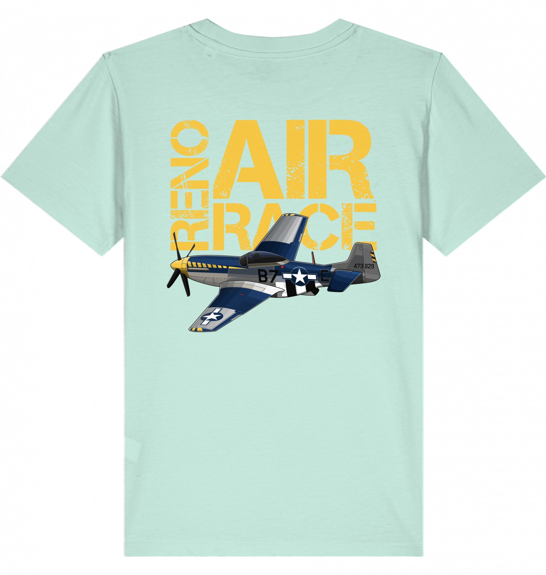 Kids Aviation T-Shirt "Reno Air Race Mustang P-51" 2.0