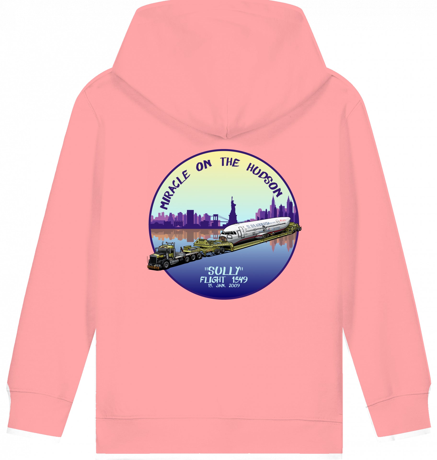 Kids Flugzeug Hoodie "Sullenberger - Miracle on the Hudson"