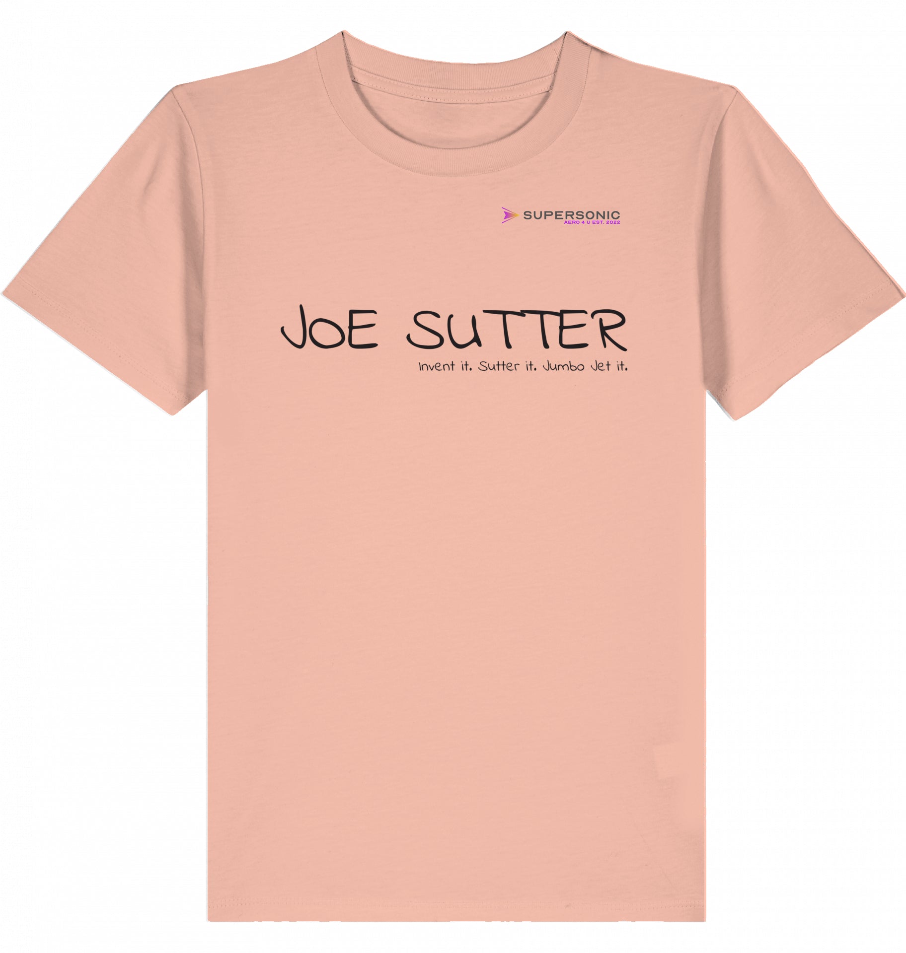 Kids Aviation T-Shirt Boeing 747 Jumbo Jet, Joe Sutter 2.0