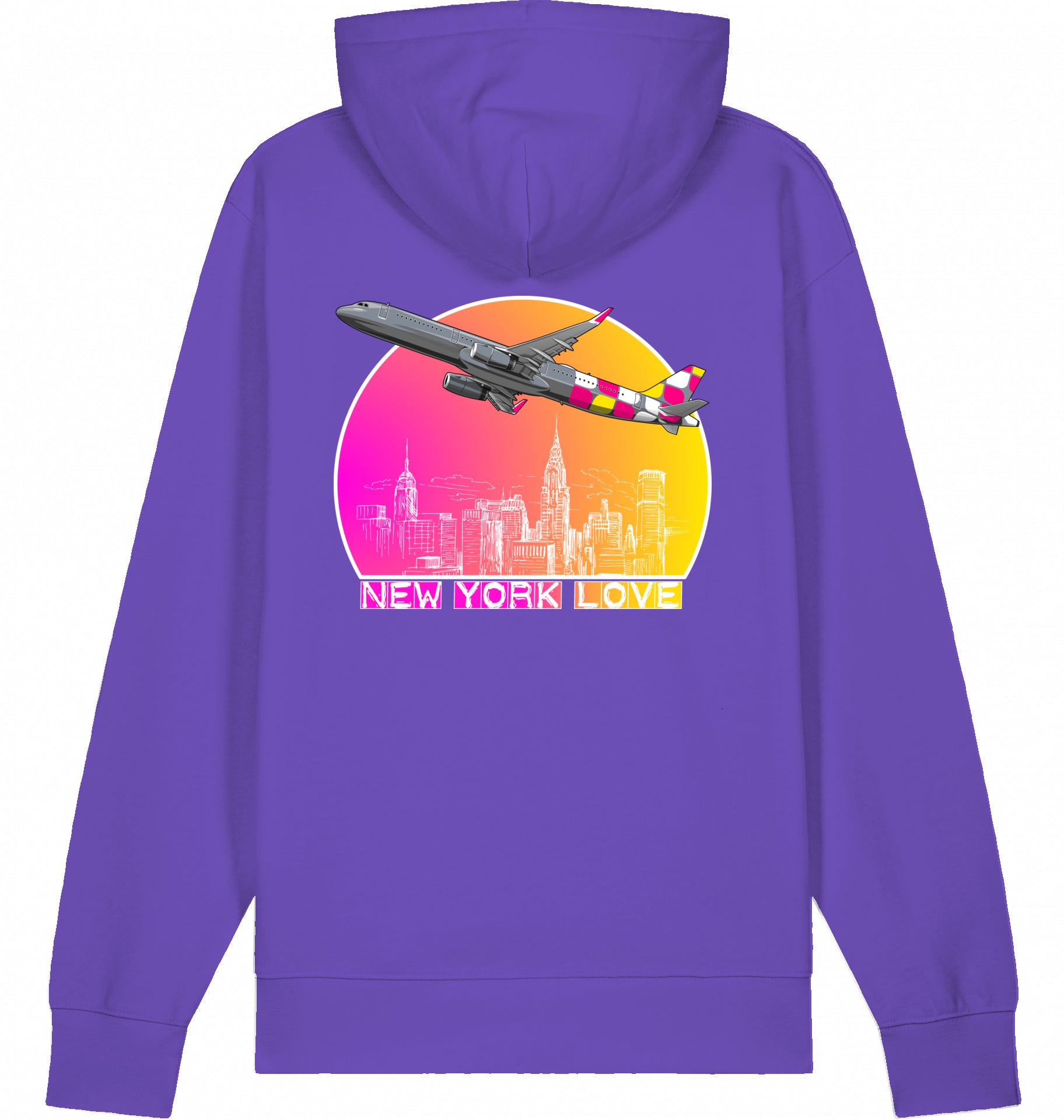 Flugzeug Hoodie Airbus A321 New York