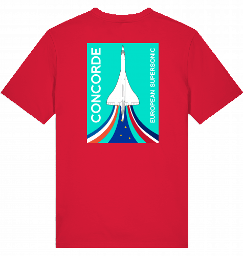 European Supersonic Jet T-shirt 2.0 - SUPERSONIC aero 4U