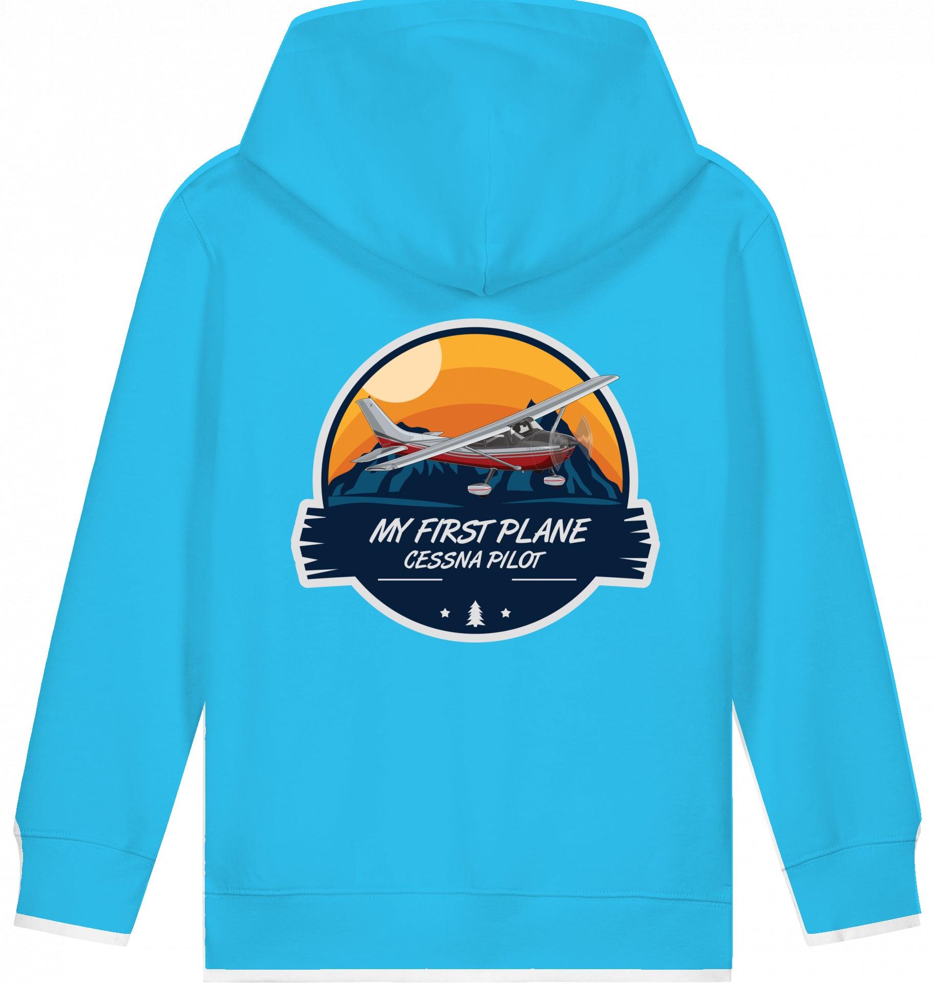 Kids Flugzeug Hoodie "My First Plane - Cessna 172"