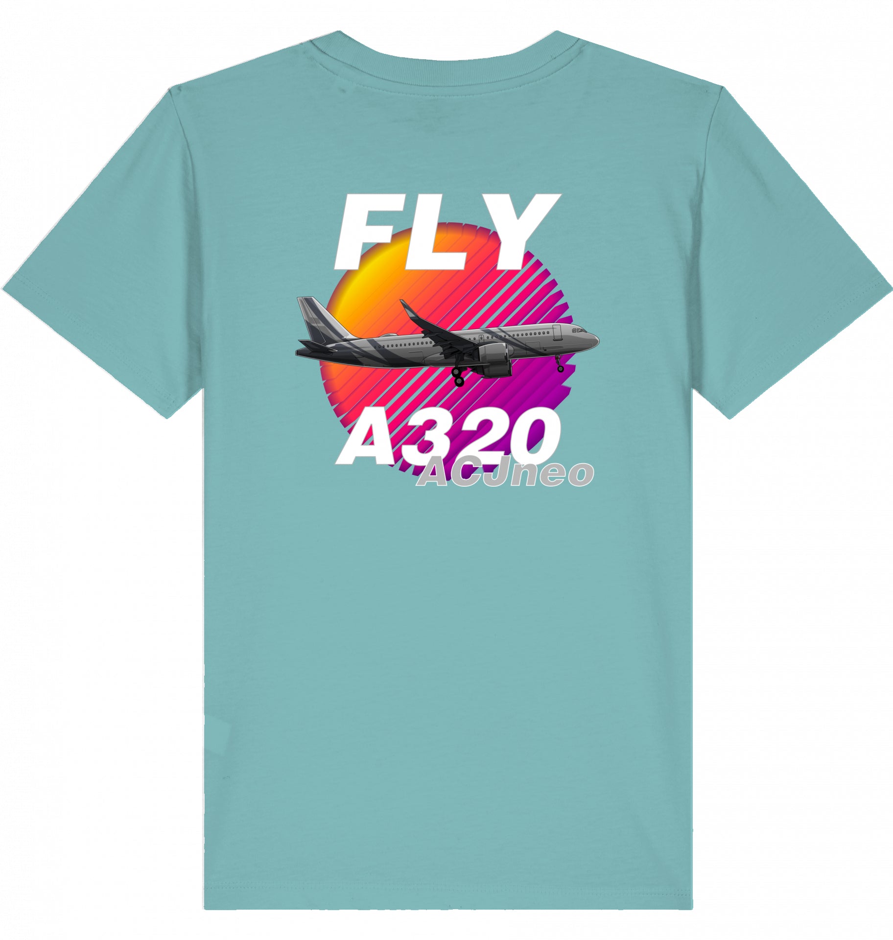 Kids Aviation T-Shirt "Fly Airbus A320 ACJneo"  2.0