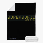 Fleece Decke "Airport Billboard Supersonic Aero 4U" - SUPERSONIC aero 4U