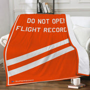 Fleece Decke "Do not open - Flight Recorder" - SUPERSONIC aero 4U