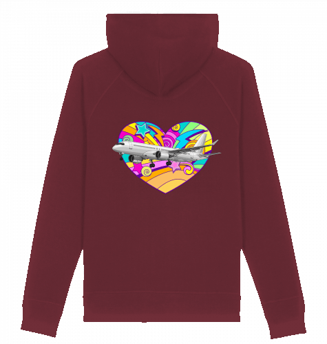 Hoodie Airbus A220 Heart I Sider - SUPERSONIC aero 4U