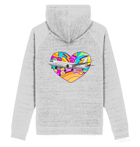 Hoodie Airbus A220 Heart I Sider - SUPERSONIC aero 4U