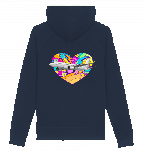 Hoodie Airbus A220 Heart I Sider - SUPERSONIC aero 4U