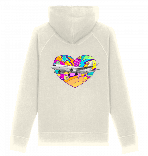 Hoodie Airbus A220 Heart I Sider - SUPERSONIC aero 4U