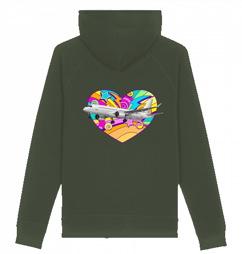 Hoodie Airbus A220 Heart I Sider - SUPERSONIC aero 4U