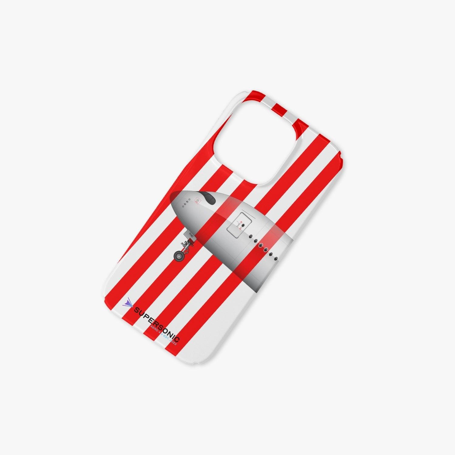 iPhone 14 Pro Case Airbus A350 Stripes red - SUPERSONIC aero 4U