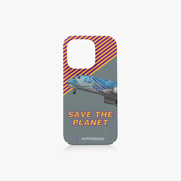 iPhone 14 Pro Case Airbus A380 Safe the planet - SUPERSONIC aero 4U