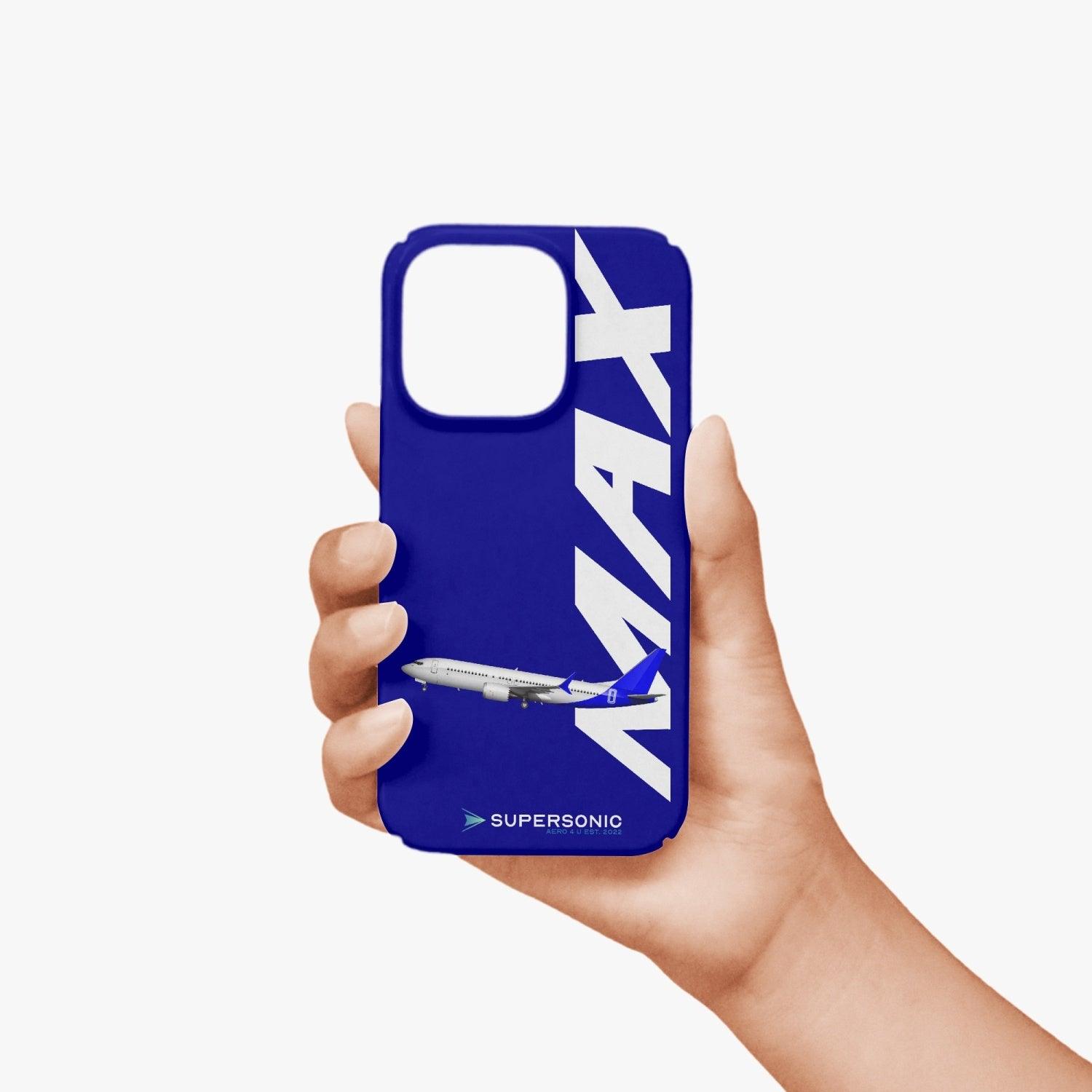 iPhone 14 Pro Case Boeing 737 MAX blue - SUPERSONIC aero 4U