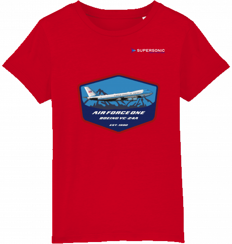 Kids T-Shirt Air Force One Boeing VC-24A - SUPERSONIC aero 4U