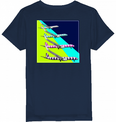 Kids T-Shirt Airbus A321 Landing - SUPERSONIC aero 4U