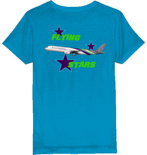 Kids T-Shirt Airbus A350 Flying Stars - SUPERSONIC aero 4U