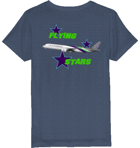 Kids T-Shirt Airbus A350 Flying Stars - SUPERSONIC aero 4U