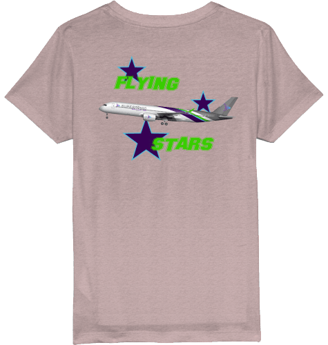 Kids T-Shirt Airbus A350 Flying Stars - SUPERSONIC aero 4U