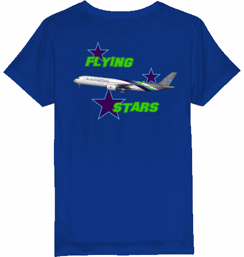 Kids T-Shirt Airbus A350 Flying Stars - SUPERSONIC aero 4U