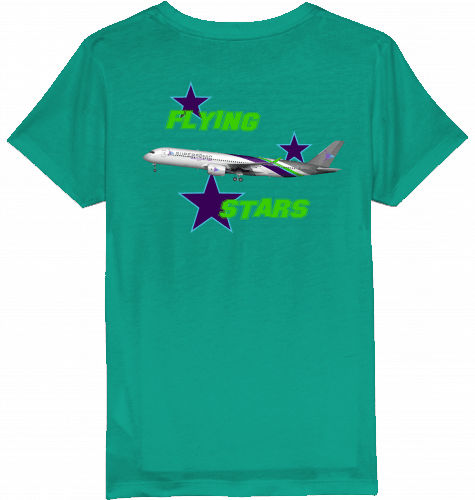 Kids T-Shirt Airbus A350 Flying Stars - SUPERSONIC aero 4U