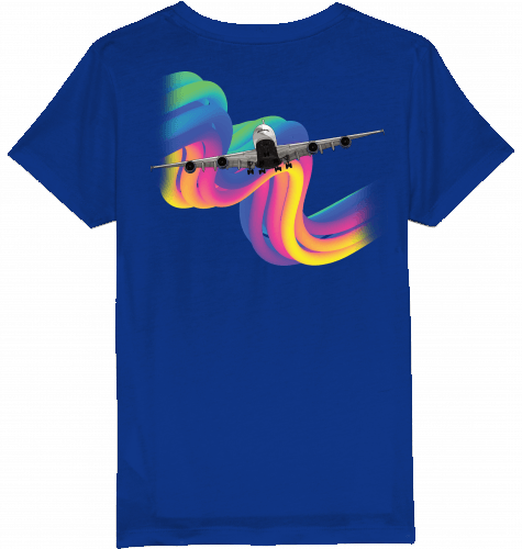 Kids T-Shirt Airbus A380 Rainbow - SUPERSONIC aero 4U