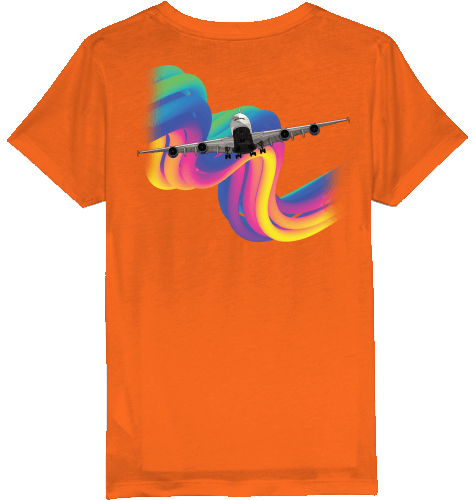 Kids T-Shirt Airbus A380 Rainbow - SUPERSONIC aero 4U