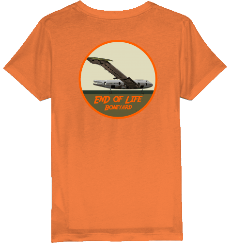 Kids T-Shirt B747 End of Life Boneyard - SUPERSONIC aero 4U