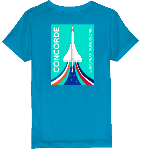 Kids T-Shirt Concorde European Supersonic Aircraft - SUPERSONIC aero 4U