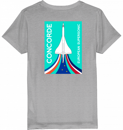 Kids T-Shirt Concorde European Supersonic Aircraft - SUPERSONIC aero 4U