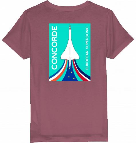 Kids T-Shirt Concorde European Supersonic Aircraft - SUPERSONIC aero 4U