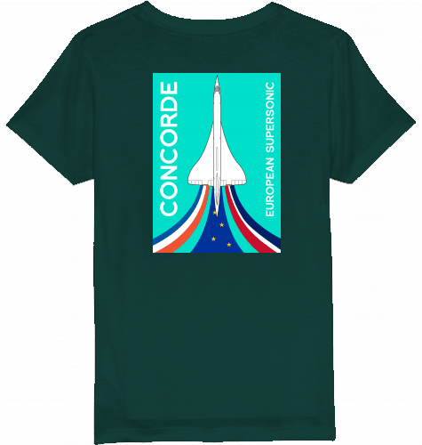 Kids T-Shirt Concorde European Supersonic Aircraft - SUPERSONIC aero 4U