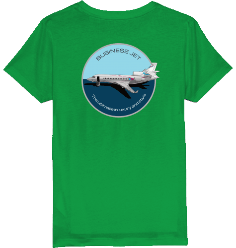 Kids T-Shirt Falcon 7X Business Jet - SUPERSONIC aero 4U