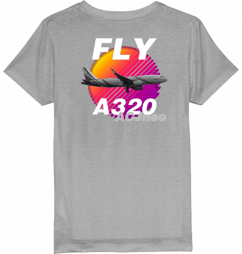 Kids T-Shirt Fly Airbus A320 ACJneo - SUPERSONIC aero 4U