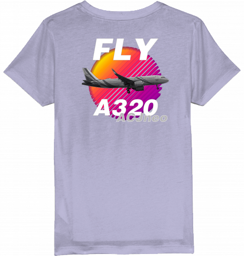 Kids T-Shirt Fly Airbus A320 ACJneo - SUPERSONIC aero 4U