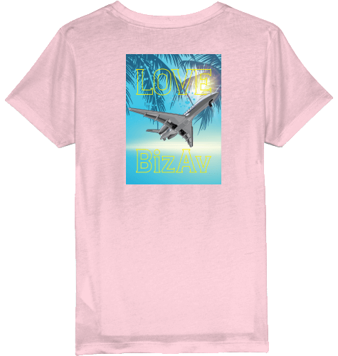 Kids T-Shirt Love BizAv Business Aviation - SUPERSONIC aero 4U