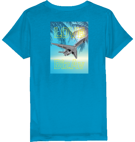 Kids T-Shirt Love BizAv Business Aviation - SUPERSONIC aero 4U