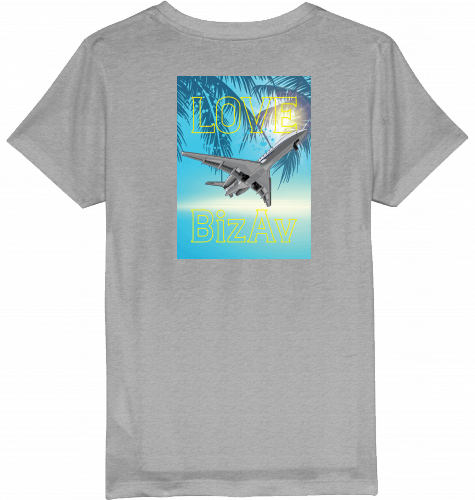 Kids T-Shirt Love BizAv Business Aviation - SUPERSONIC aero 4U