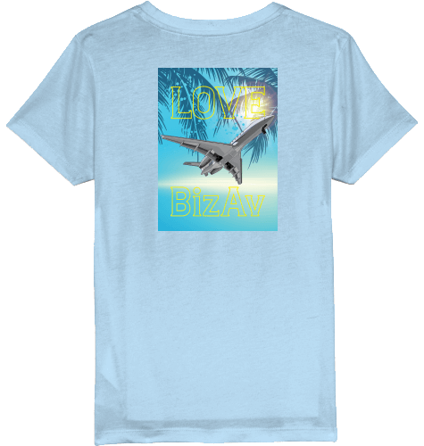 Kids T-Shirt Love BizAv Business Aviation - SUPERSONIC aero 4U