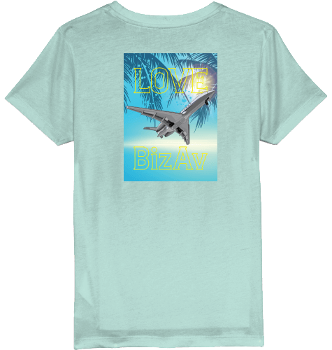 Kids T-Shirt Love BizAv Business Aviation - SUPERSONIC aero 4U