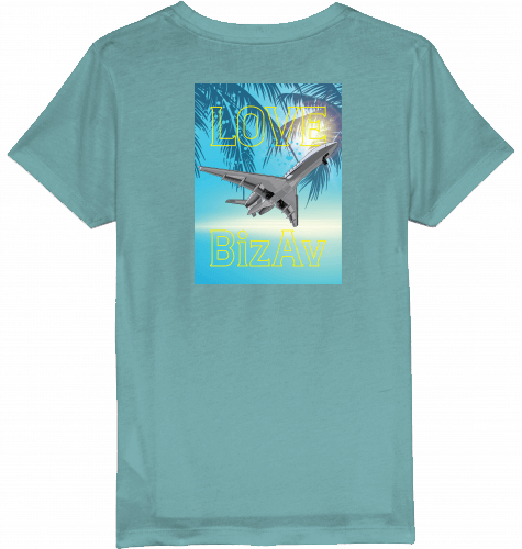 Kids T-Shirt Love BizAv Business Aviation - SUPERSONIC aero 4U