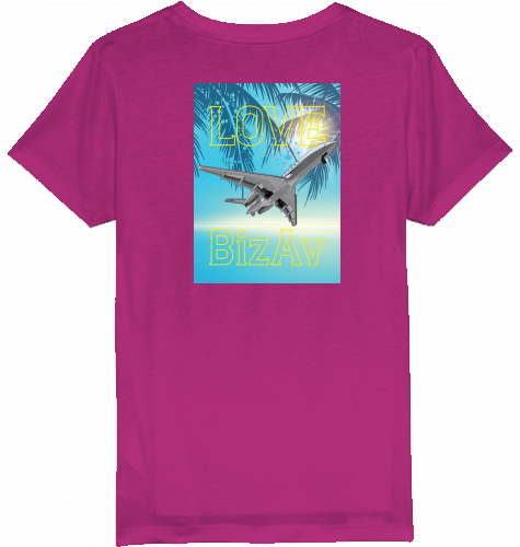 Kids T-Shirt Love BizAv Business Aviation - SUPERSONIC aero 4U